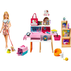 Barbie and Pet Boutique Playset