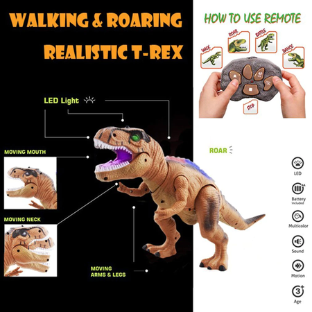 RC Walking T-Rex Dinosaur Assortment - Image 2