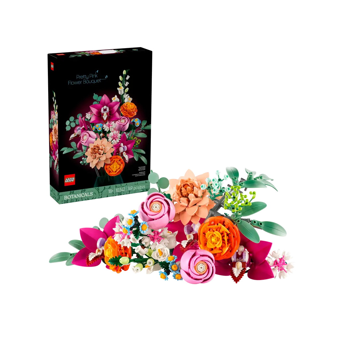LEGO Botanicals Pretty Pink Flower Bouquet