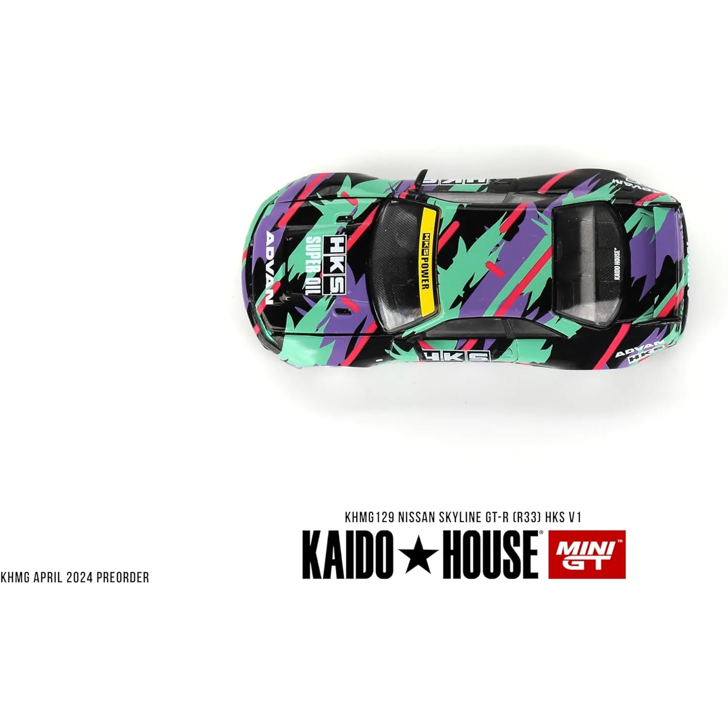 Kaido House x Mini GT 1:64 Nissan Skyline GT-R (R33) HKS V1 Limited Edition - Image 2