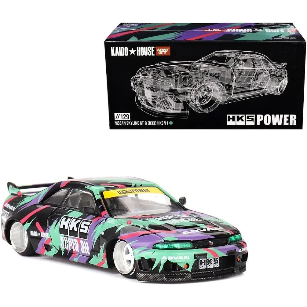 Kaido House x Mini GT 1:64 Nissan Skyline GT-R (R33) HKS V1 Limited Edition