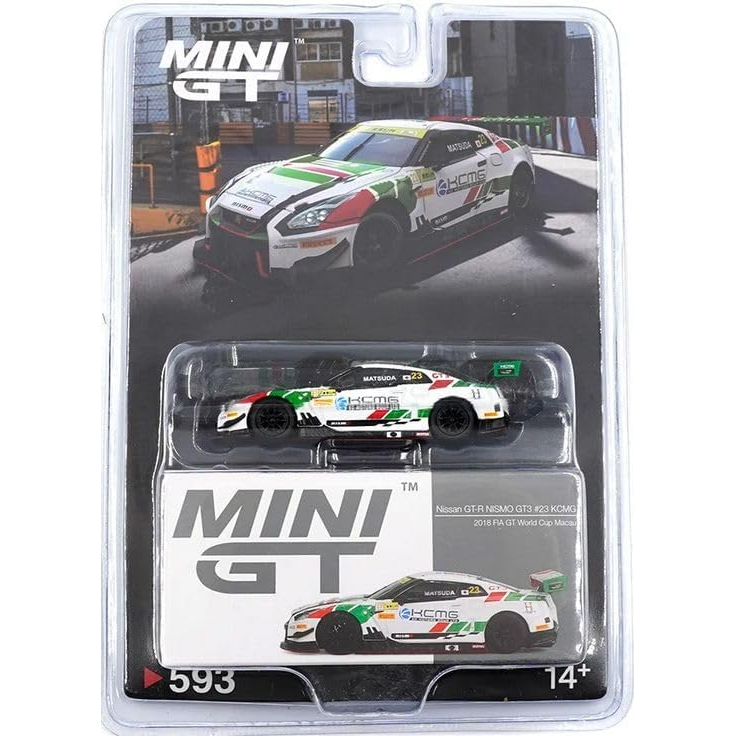 Mini GT 1:64 Nissan GT-R NISMO GT3#23 KCMG 2018 FIA GT World Cup Macau
