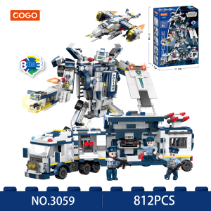 COGO Creative Player Police 8-in-3 812 Pieces