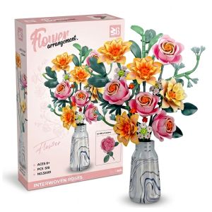 Interwoven Roses Building Blocks 518 Pieces