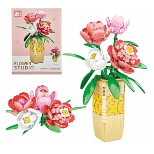 Peony Flowers Building Blocks 548 Pieces