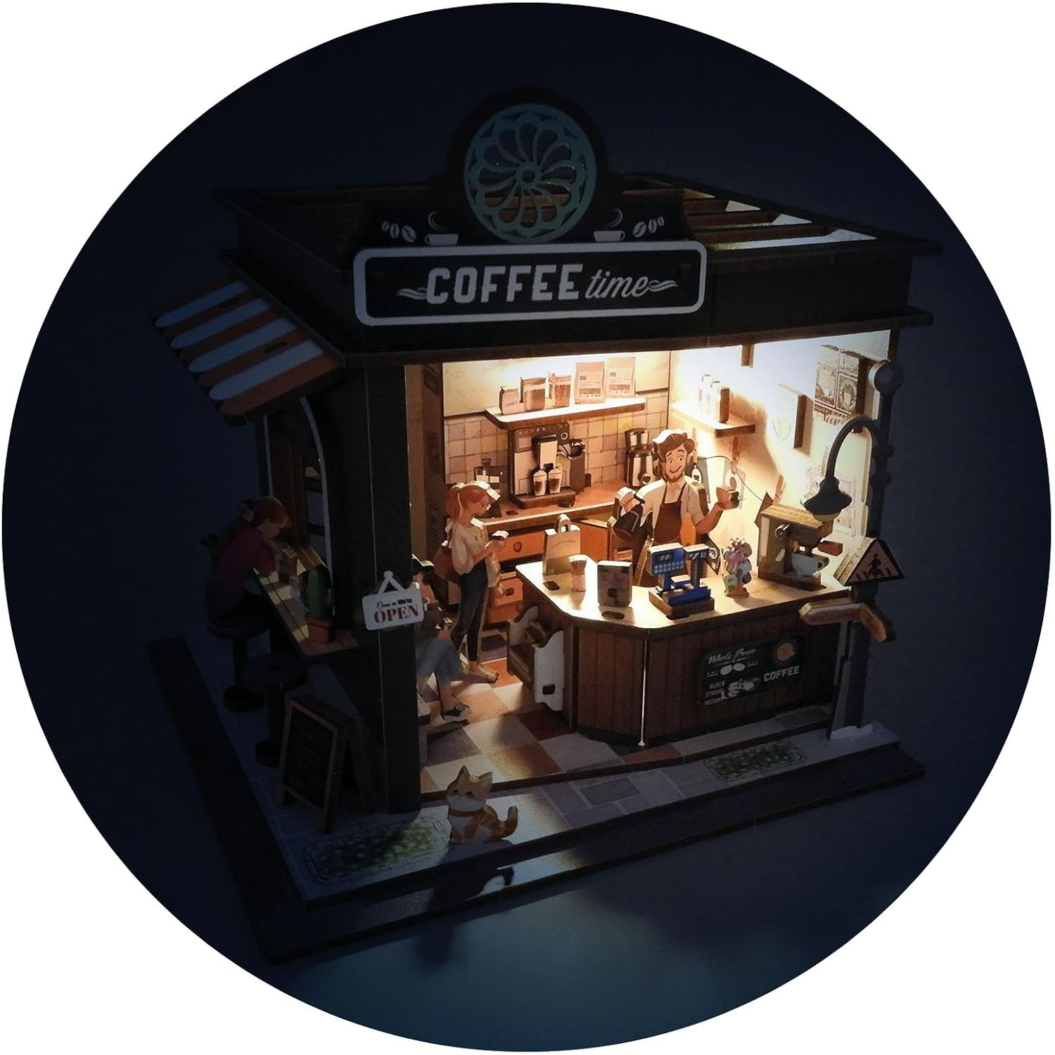 Buki Wooden Cafe Diorama - Image 7