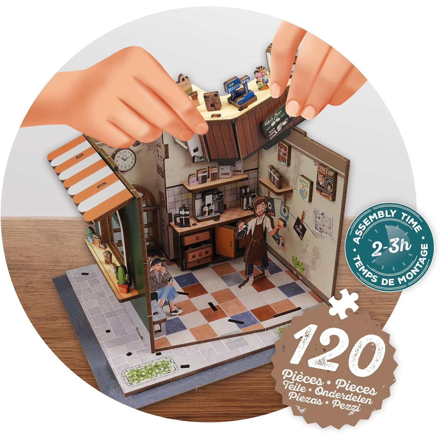 Buki Wooden Cafe Diorama - Image 6