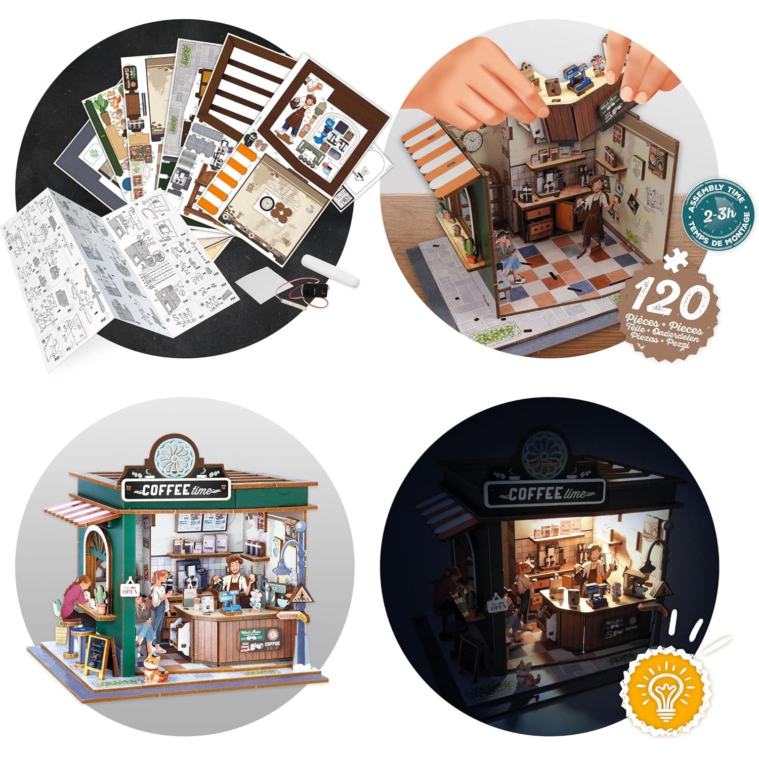 Buki Wooden Cafe Diorama - Image 5