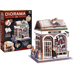 Buki Wooden Bookshop Diorama