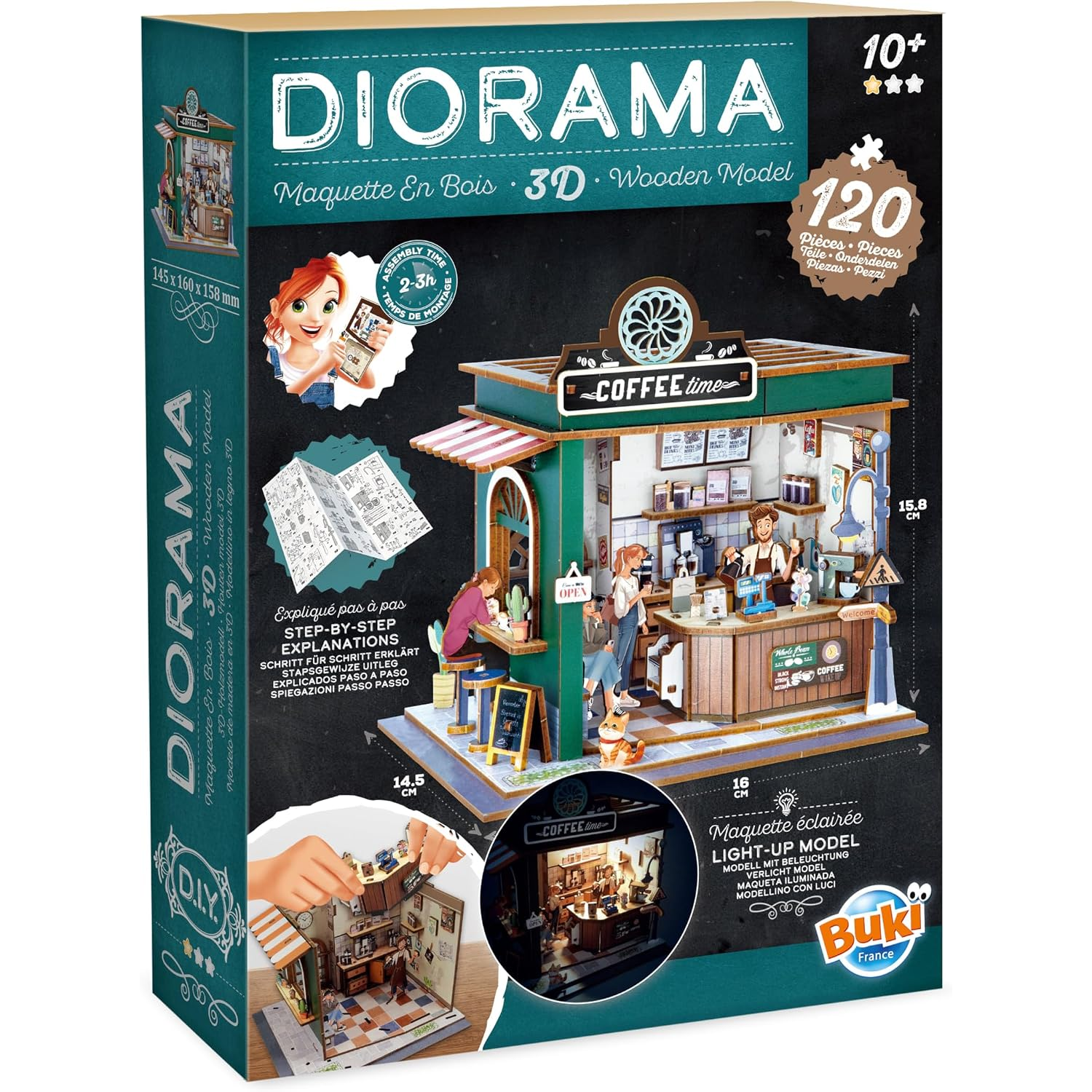 Buki Wooden Cafe Diorama - Image 9
