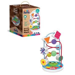 Happy Frog Wooden Bead Maze