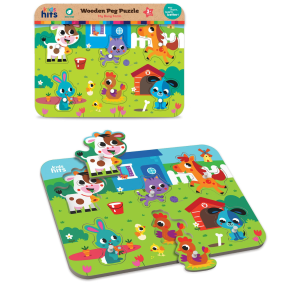 My Busy Farm Wooden Peg Puzzle
