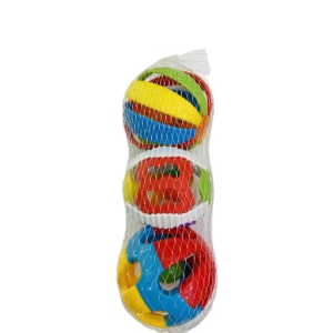 Plastic Rattle Ball 3PK