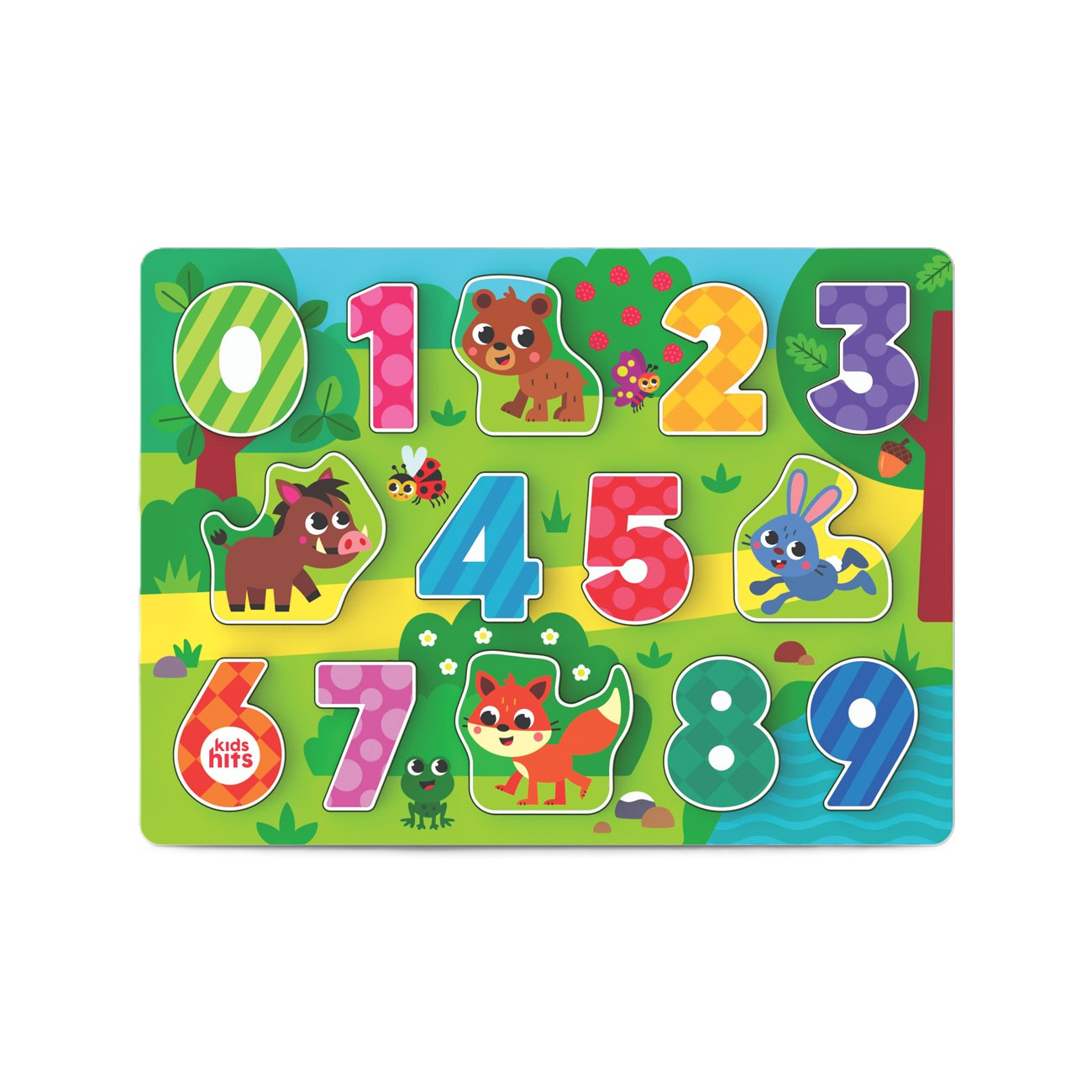 Forest Numbers Wooden Chunky Puzzle - Image 3