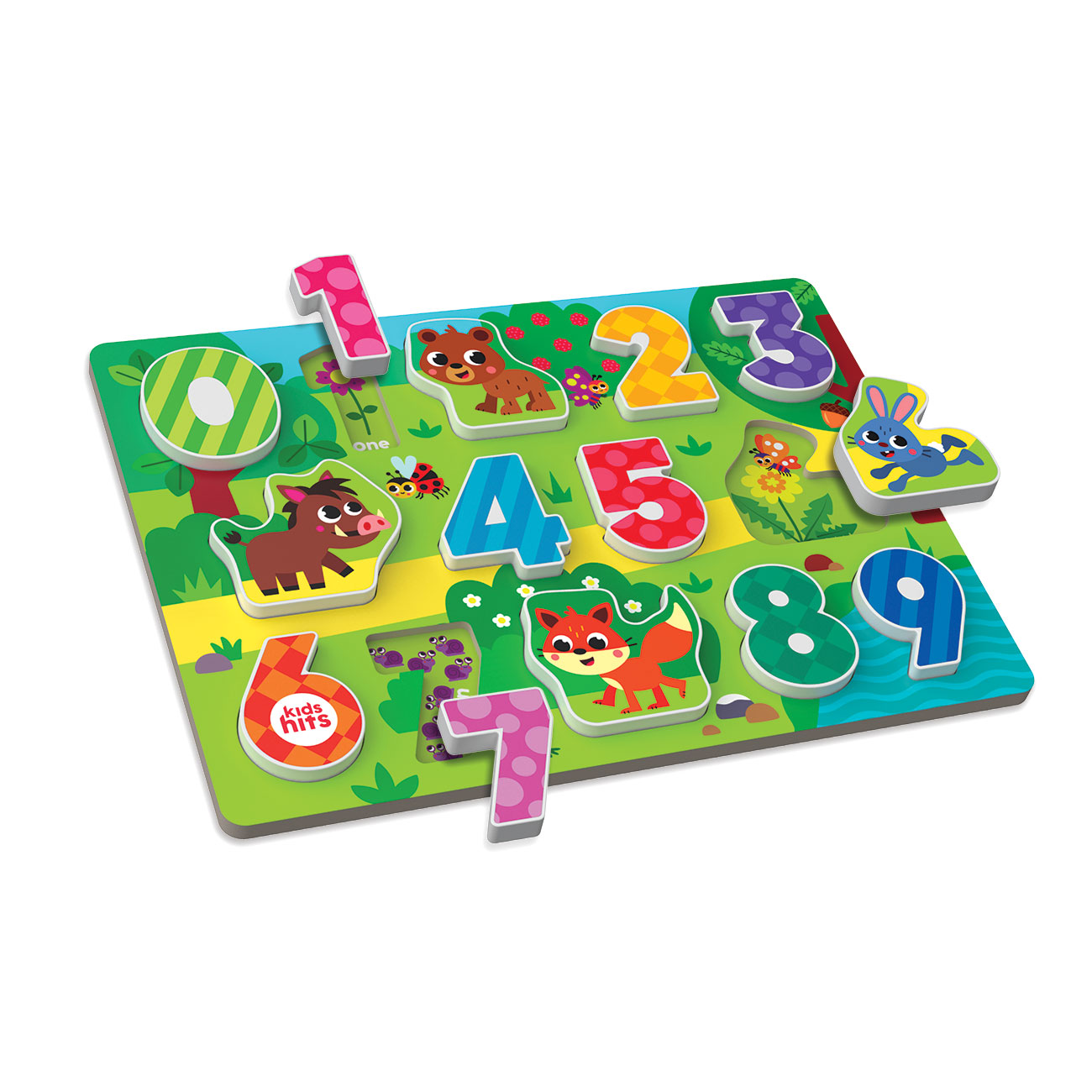 Forest Numbers Wooden Chunky Puzzle - Image 2