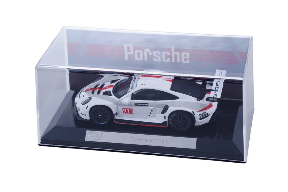 Bburago 1:43 Porsche 911 RSR in Acrylic Box w/Sleeve - Image 3