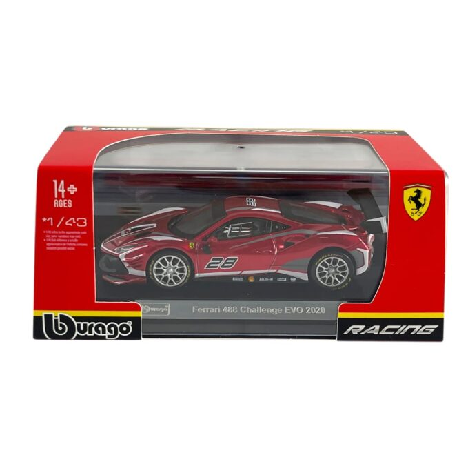 Bburago 1:43 Ferrari 488 Challenge EVO 2020 in Acrylic Case - Image 6