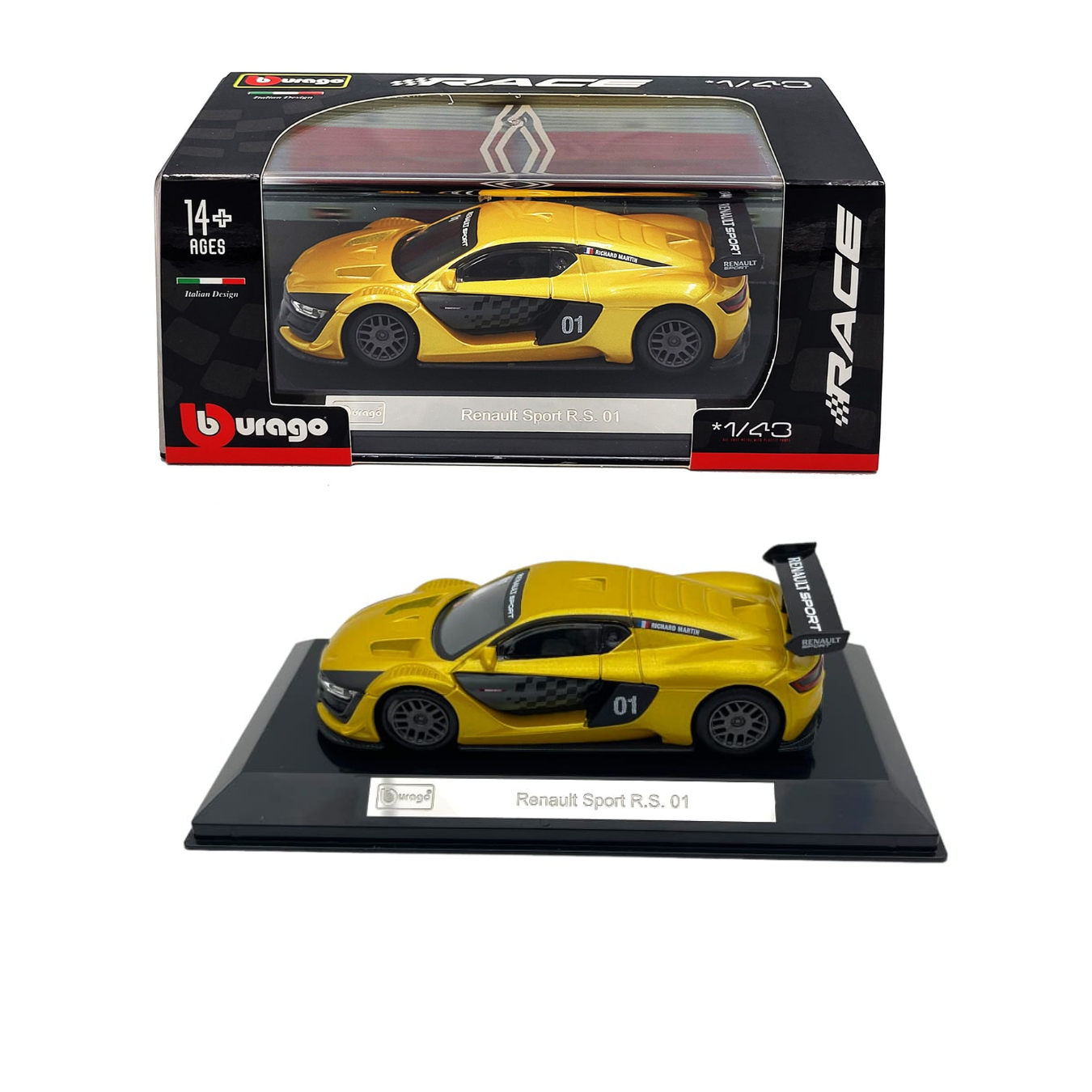 Bburago 1:43 Renault Sport R.S. 01 in Acrylic Box w/sleeve