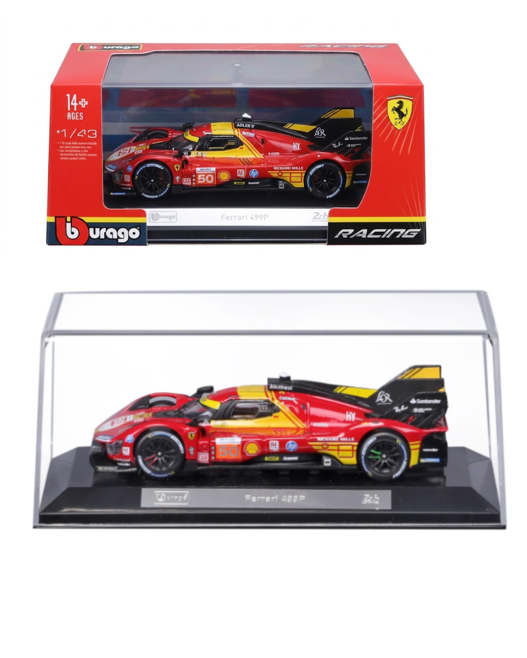 Bburago 1:43 Ferrari 499P in Acrylic Case