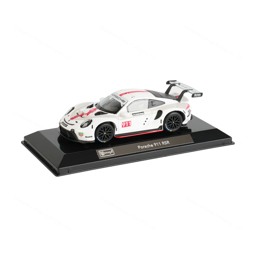Bburago 1:43 Porsche 911 RSR in Acrylic Box w/Sleeve - Image 4