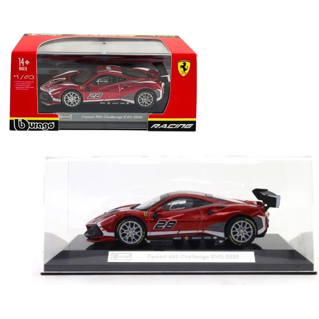 Bburago 1:43 Ferrari 488 Challenge EVO 2020 in Acrylic Case