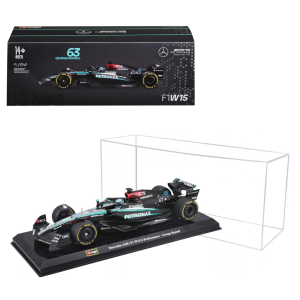 1:24 Bburago Formula 1 Mercedes W15 Russell #63 in Acrylic Case
