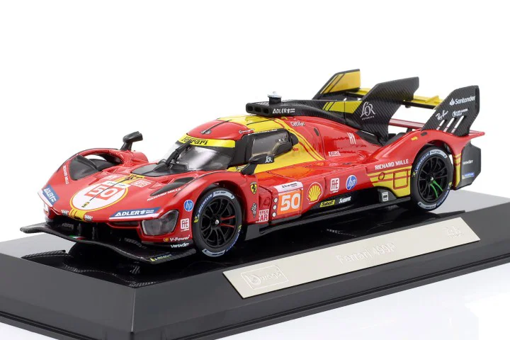 Bburago 1:43 Ferrari 499P in Acrylic Case - Image 4